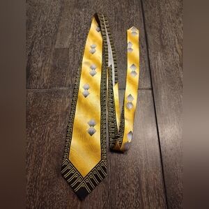 Enrico Capucci Art Deco Elegant Print Silk Rome NY Men’s Tie